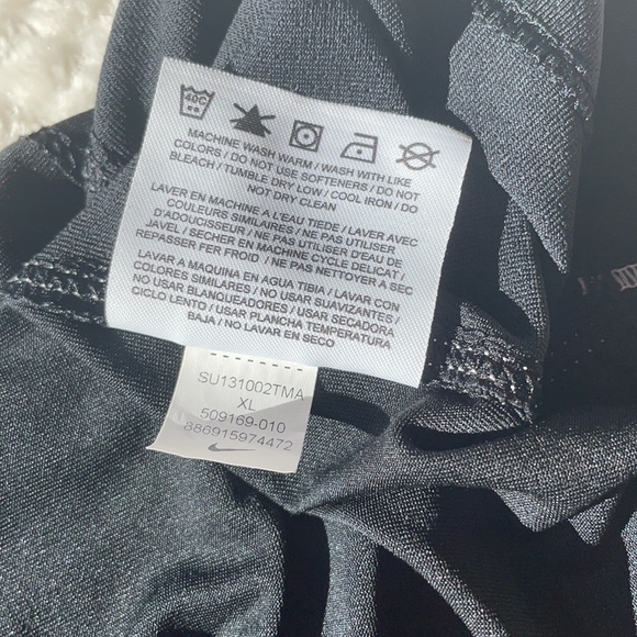 Nike Golf Shirt, Black w/White Detailing, Size XL, Worn Once, Like New - Picture 7 of 8